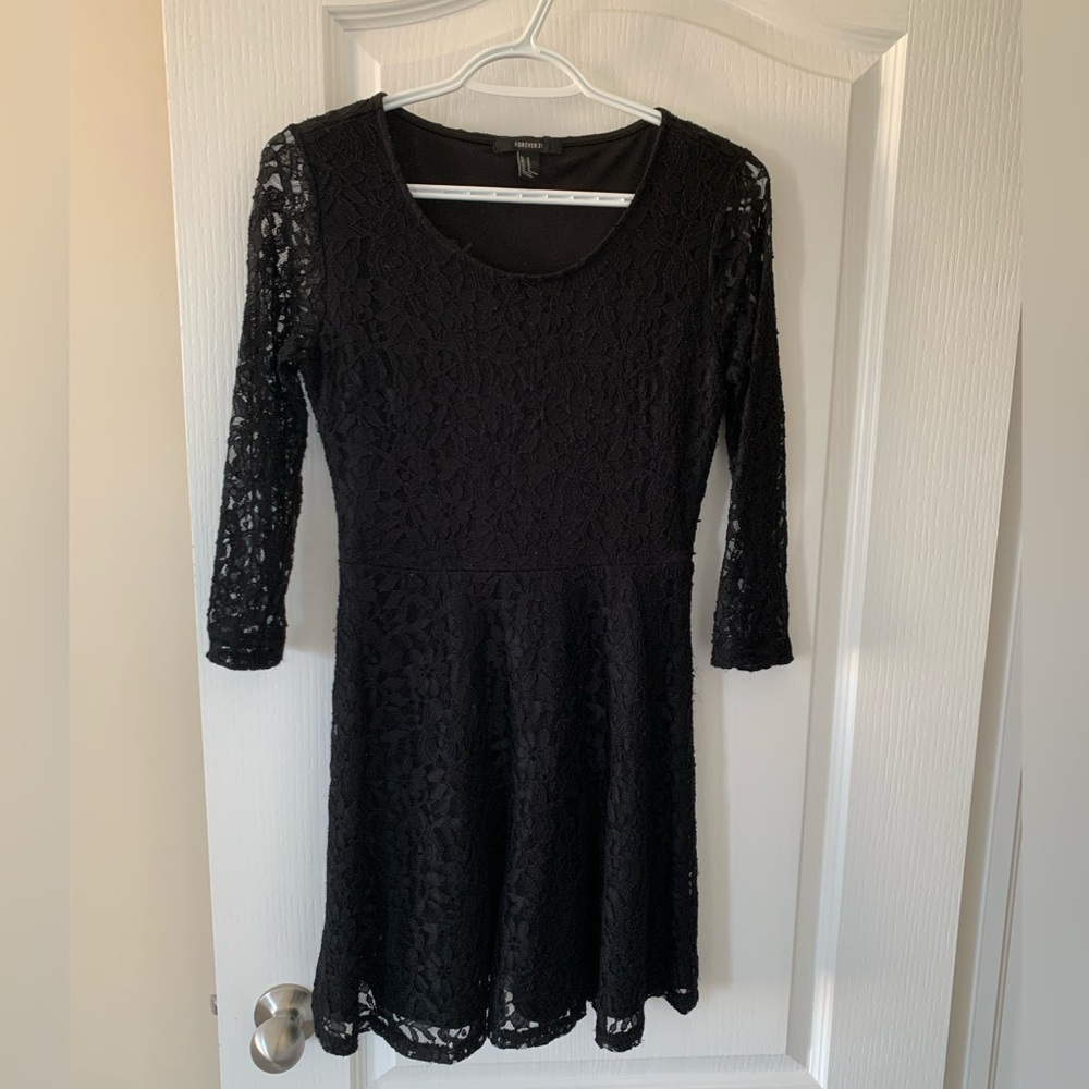 Forever21 Black Lace Dress